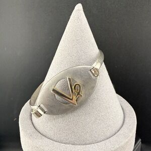 Vintage Charisma Bracelet‎ Silver Tone VP Signed 6.5"